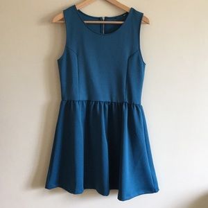 Blue sleeveless Dress